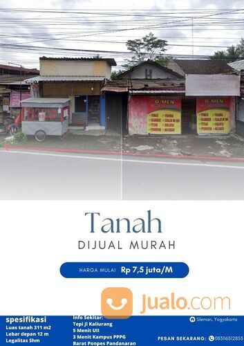 Tanah Murah Tepi Jalan Kaliurang Km 12 Jogja