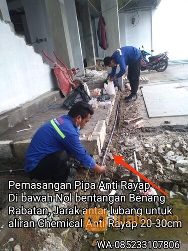 Termurah berkualitas Jasa pembasmi Hama rayap atau Anti rayap sistem Pipanisasi