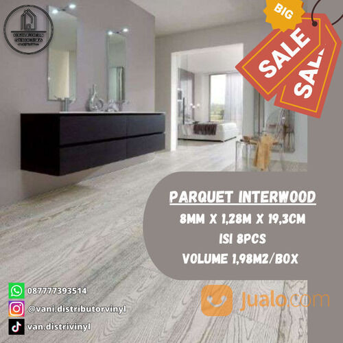 Lantai Kayu ( Parkit-Parket-Parquet ) Interwood 8mm