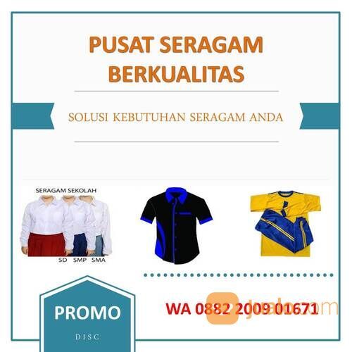 0882-2009-01671 (LANGSUNG DARI KONVEKSI), Baju Seragam Sekolah SD, SMP, SMA/SMK Palembang
