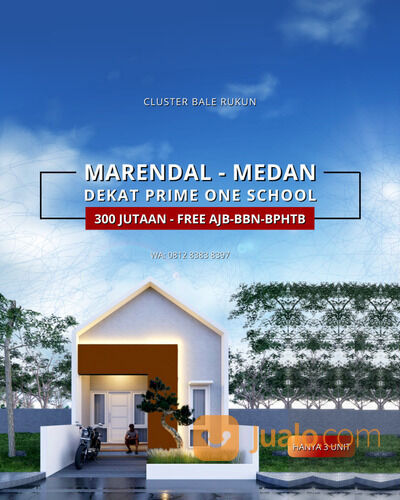 PROMO 300 JUTAAN - FREE BIAYA AKAD - MARENDAL KONGSI DEKAT KOLAM RENANG ISTIQLAL MARENDAL