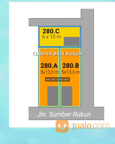 PROMO 300 JUTAAN - FREE BIAYA AKAD - MARENDAL KONGSI DEKAT KOLAM RENANG ISTIQLAL MARENDAL