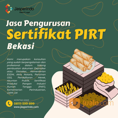 JASA PENGURUSAN SERTIFIKAT PIRT BEKASI