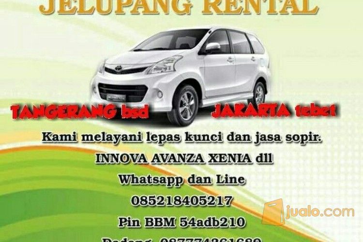 Rental mobil jakarta tangerang dan sekitarnya INNOVA AVANZA XENIA