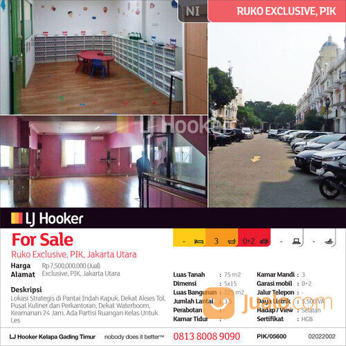 Ruko Exclusive, PIK, Jakarta Utara