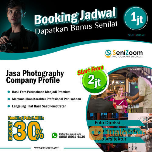TERBAIK, Telp/WA 0858-8591-4139, Senizoom, Contoh Company Profile Jasa Fotografi