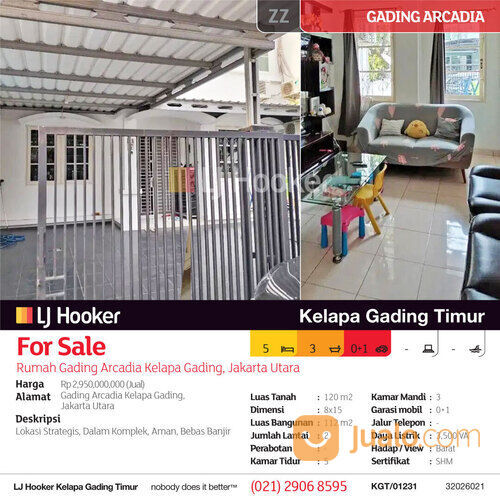 Rumah Gading Arcadia Kelapa Gading, Jakarta Utara