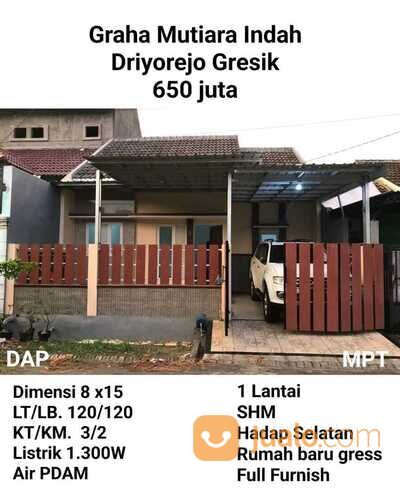Rumah Gress Murah Graha Mutiara Indah Driyorejo Dkt Griya Kencana