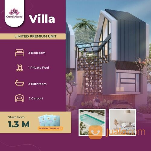 Rumah Villa Grand Aleena kota Malang