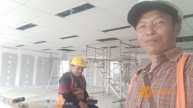 Harga Pemasangan Plafon Gyptile Rangka Crostee Modul 60 x120, Terbaru ( Bahan + Upah )
