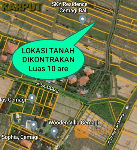 Dikontrakan 10 are, Jl. Umalalang Pantai Mengening Cemagi Mengwi