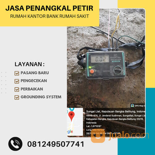Jasa Instalasi Penangkal Petir Pangkal Pinang 081249507741