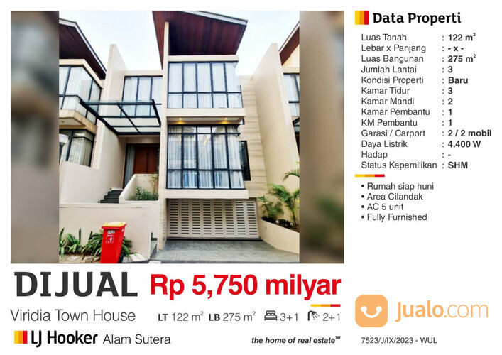 Viridia town house daerah kota jakarta selatan Cilandak