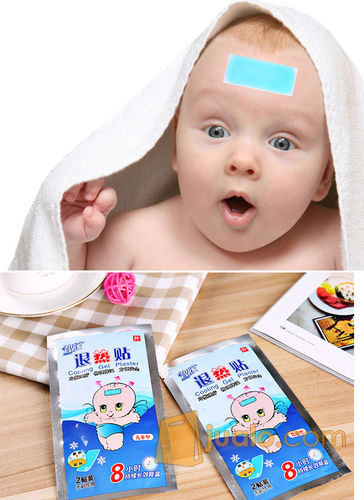 kompres gel Penurun Panas Anak Plester Cooling Patch Dingin Untuk Demam Bayi