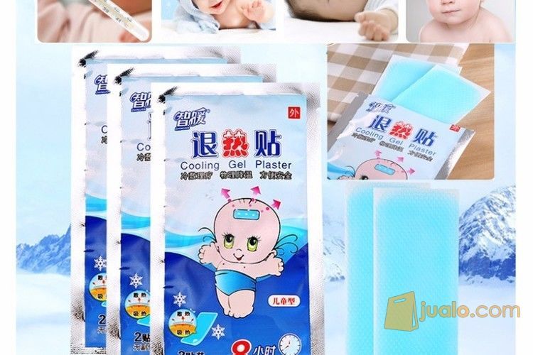 kompres gel Penurun Panas Anak Plester Cooling Patch Dingin Untuk Demam Bayi