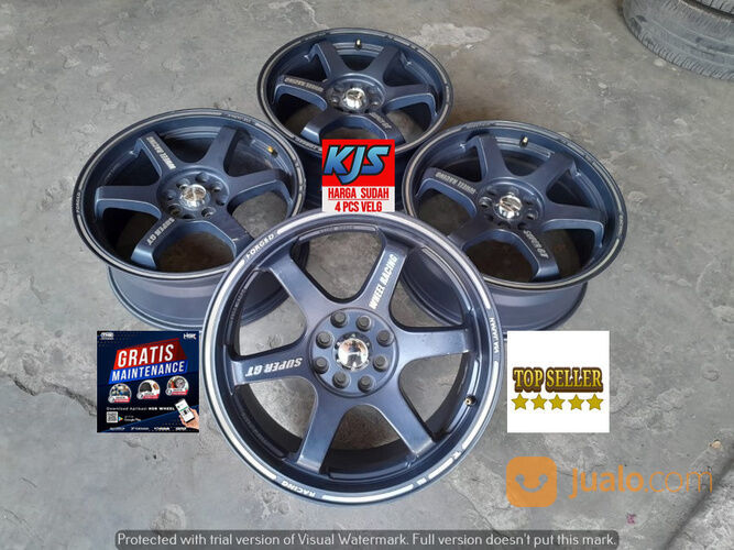 VELG SECOND MODEL TE37 RING 17X7.5 HOLE8X100/114.3 ET40 GREY di Kota ...