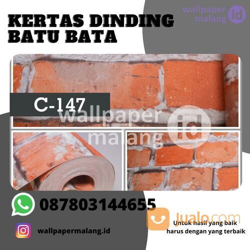 KERTAS DINDING BATU BATA