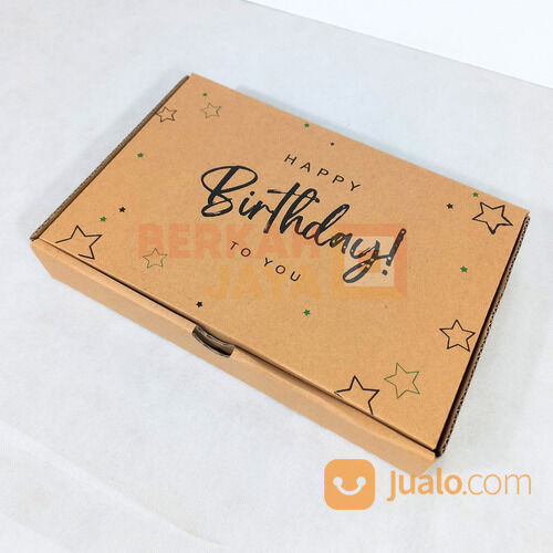 Happy Birthday 30x20x5 cm / Kardus Corrugated / Die Cut / Box Packing Souvenir Pizza / Box / Karton