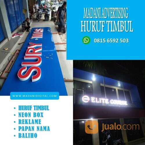 0815 6592 503 (GARANSI TERMURAH), Pusat Huruf Timbul / Letter Timbul Tuban