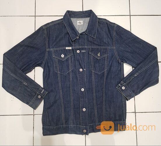 Jacket Denim CALVIN KLEIN JEANS Original Dark Blue kondisi like new