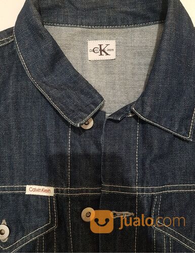 Jacket Denim CALVIN KLEIN JEANS Original Dark Blue kondisi like new