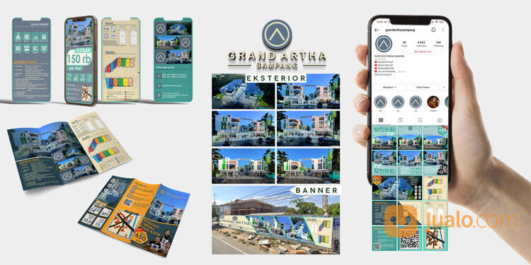 Jasa Desain 3D arsitektur visual dan branding kemasan logo