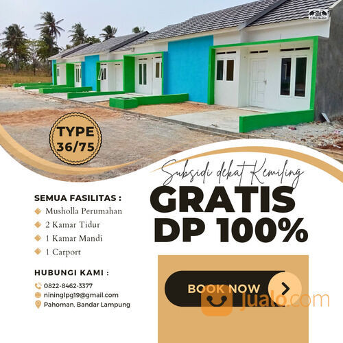 Rumah subsidi dekat bundaran Rajabasa