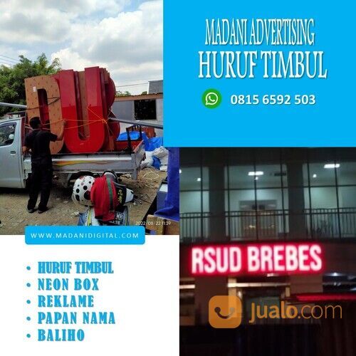 0815 6592 503 (GARANSI TERMURAH), Pusat Huruf Timbul / Letter Timbul Pacitan