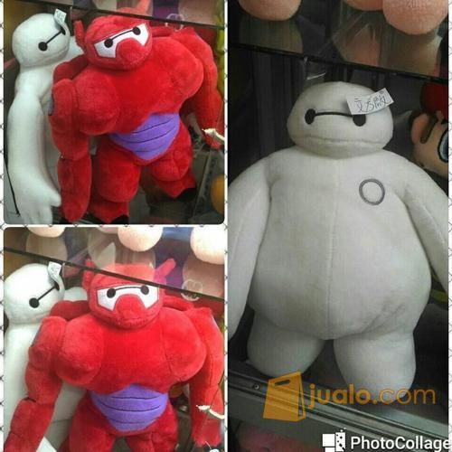 Boneka film  kartun  Baymax Putih Bighero Merah grade super 