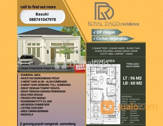 Rumah di Royal Dago Residence Sumedang