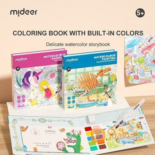 Jual Watercolor Painting Book Set, Paket Buku Mewarnai Super Praktis -  Kota Balikpapan - Me.toys