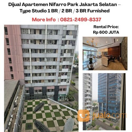 Apartemen Nifarro Park Jakarta Selatan – Type Studio 1 BR,Furnished