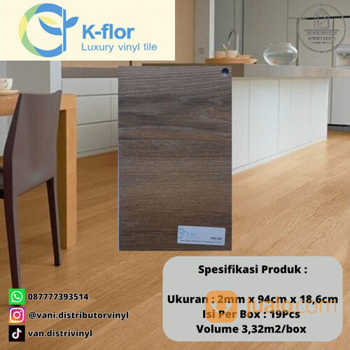 Vinyl Flooring Lantai K-FLOOR WOOD Series - Harga Per Lembar