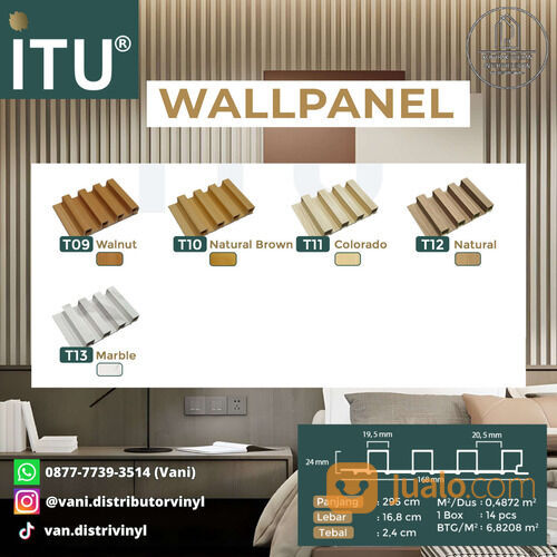 WOOD PANEL WPC | TRIDEE WALLPANEL | ITU PVC WALLPANEL