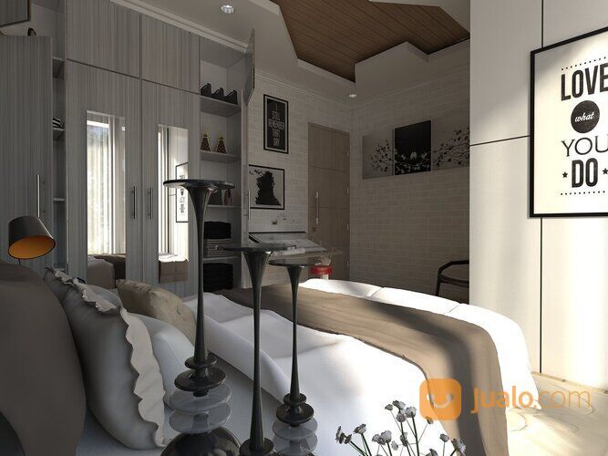 rumah 2 lantai di perumahan bella vista jl cemara gading komplek pemda