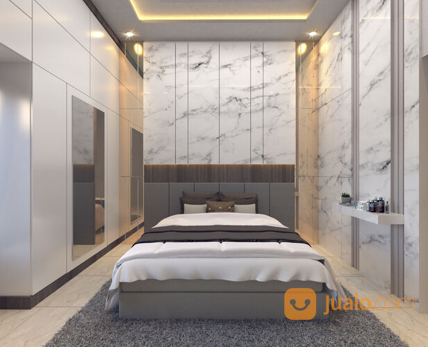 rumah 2 lantai di perumahan bella vista jl cemara gading komplek pemda