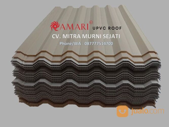 Atap UPVC AMARIROOF Hitam panjang 6 meter