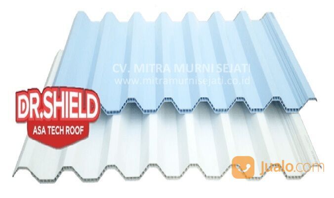 Atap UPVC Dr Shield Hollow RF1065 Semi Transparan Panjang 5 Meter