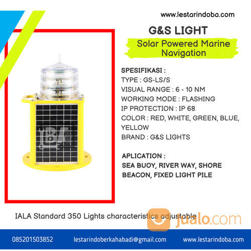 Lampu Mercusuar 4-6 GS-LS/S NM Lampu Navigasi Buoy Di Belitung