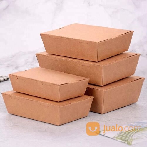 lunch box paper size S kemasan donat harga per 10 di Kota Surabaya