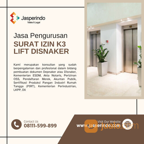SURAT IZIN K3 LIFT DISNAKER