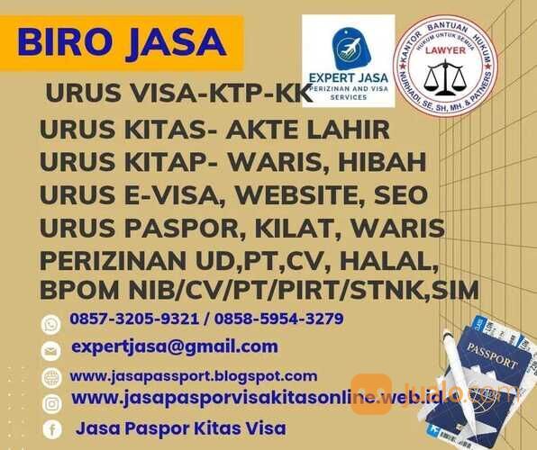 Nib PIRT HALAL PASPOR VISA CV MEREK NPWP KITAS WARIS HIBAH cerai Isbat nikah Indonesia