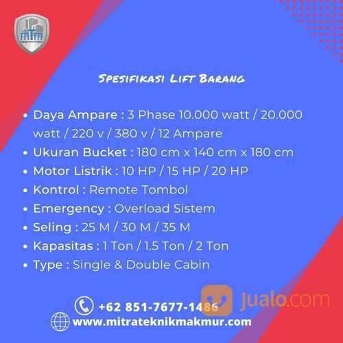 LIFT BARANG | LIFT MATERIAL | LIFT PROYEK | CARGO LIFT | ALIMAK | DEPOK | 085176771486