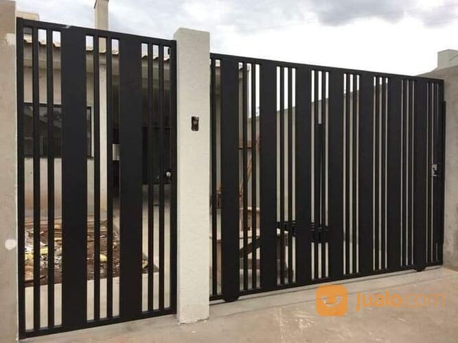 Inspirasi pagar rumah minimalis dan elegan di Kab. Sidoarjo, Jawa Timur