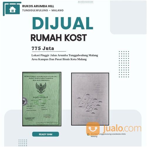 Rukos kota malang ready shm
