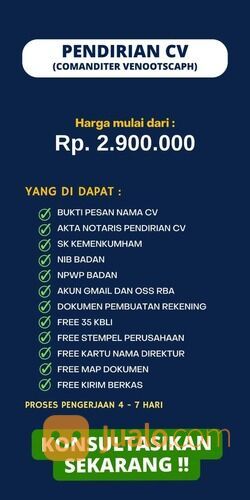 Jasa pendirian CV kabupaten Bulukumba