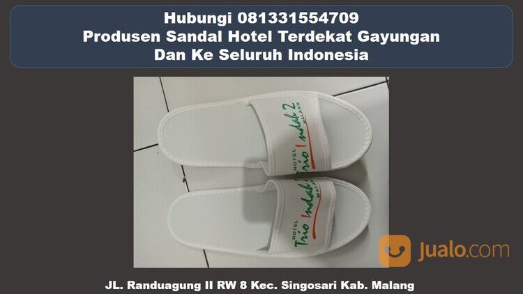 Hubungi 081331554709 - Pabrik Desain Unik Terbaru Sandal Hotel Gayungan