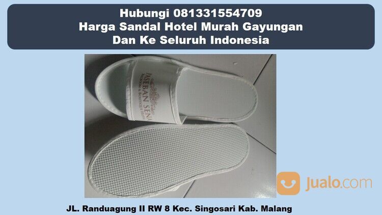 Hubungi 081331554709 - Pabrik Desain Unik Terbaru Sandal Hotel Gayungan
