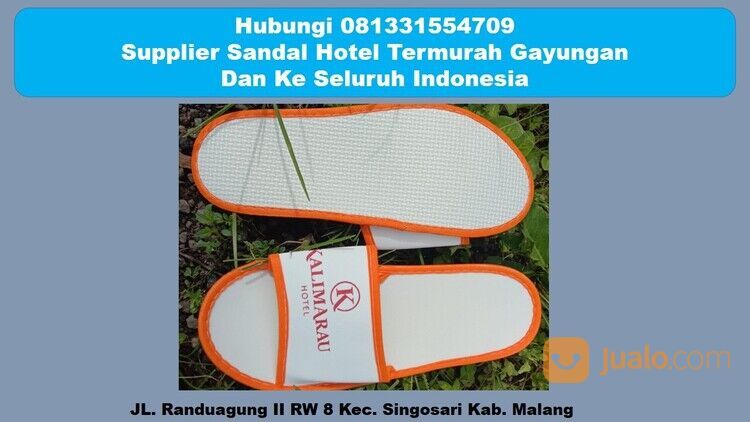 Hubungi 081331554709 - Pabrik Desain Unik Terbaru Sandal Hotel Gayungan