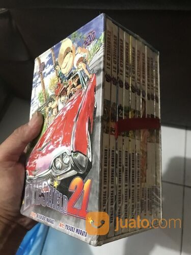 Buku komik manga: "EYESHIELD 21" (lengkap 37 buku tamat plus box nya). Kondisi SEGEL.